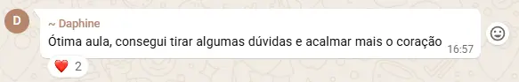 Resultado de aluna do desafio
