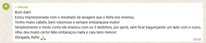 Resultado de aluna do desafio
